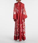 Платье макси из шелкового твила с принтом Magnifico La DoubleJ, Phoenix Placée - фото 3