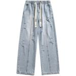 Джинсы унисекс Jcui, синий - фото 70