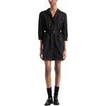 Платье с длинными рукавами женское черное Prada - фото 2