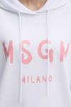 Хлопковая толстовка Msgm, белый - фото 5