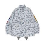 Куртка BAPE Space Camo Shark M-65, White - фото