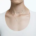 Swarovski Родированное ожерелье женское серебряное - фото 6