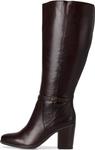 Ботинки Naturalizer Women's Kalina Wide Calf, Dark Brown Leather - фото 4