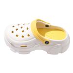 Клоги TZLDN женские, бело-желтые - фото 11