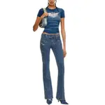 Низкие расклешенные джинсы DIESEL, синий - фото 4