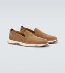 Лоферы из замши Echappée Berluti, Dark Beige - фото 5