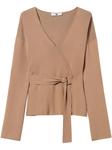 TWINSET блузка с запахом, коричневый - фото