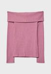 Джемпер Stradivarius OFF-THE-SHOULDER TOP, Mottled Purple - фото 7