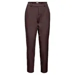 Брюки Object Lisa Slim, коричневый - фото