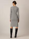 APART Вязаное платье серого цвета - фото 3