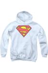 Толстовка с капюшоном Superman Classic Logo для подростков Gildan, белый - фото