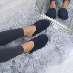 Тапочки-мулы на плоском каблуке AJVANI, синий - фото 5