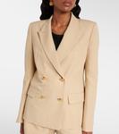 Веда льняной и шелковый блейзер Nili Lotan, хаки - фото 6