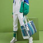 LINING Полиэстеровая сумка-шоппер, шоппер, сумка Regular Unisex Blue Green Stripes - фото 4