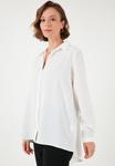 Блуза LELA Button-down blouse, Ecru/Off-White - фото 4