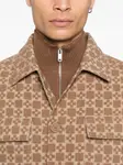 Куртка с геометричным узором SANDRO, коричневый - фото 5