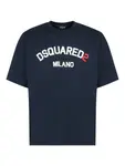 Футболка с логотипом Dsquared2, синий - фото