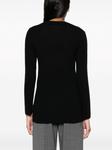 Malo джемпер тонкой вязки с круглым вырезом, черный - фото 4