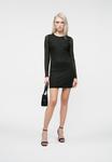 Платье ONLY ONLRORY STUD DRESS, Black/Silver-Coloured/Black - фото 2