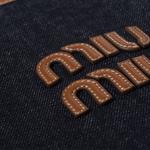 MIU MIU Джинсовая сумка-шоппер - фото 5