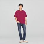 Футболка мужская Lee, бордовый - фото 4