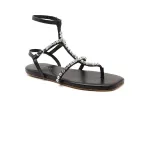 Кожаные сандалии Twin-Set, черный - фото