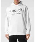 Толстовка с капюшоном, царапина Plein Sport, белый - фото 3