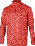 Толстовка Columbia Golf Men's Omni-Wick Printed Wickhams Hills Pullover, Honeycomb Intense Red - фото