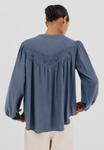 Блуза Cortefiel Button-down blouse, Blue - фото 3