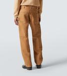 Прямые брюки из хлопчатобумажной ткани Hamilton RRL, хаки - фото 4