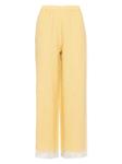 Льняные брюки ERES, желтый - фото