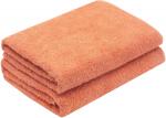 Душевые полотенца набор  Zollner, терракотовый - фото