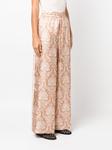 ZIMMERMANN шелковые брюки палаццо с принтом, серый - фото 2
