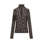 Топ Courrèges Lace Mockneck Top 'Black' - фото
