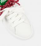 Кожаные кроссовки Miu Miu, Bianco + Verde - фото 5