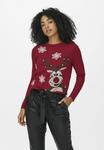 Джемпер ONLY Jumper, High Risk Red/Bordeaux - фото