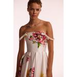 Женское платье длиной до колена с цветочным принтом Milla, Ivory floral - фото 7