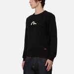 Толстовка унисекс черная Evisu, черный - фото 5