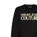 Свитшот с принтом логотипа VERSACE JEANS COUTURE, черный - фото 6