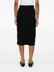 Vince юбка миди со сборками, черный - фото 4