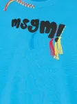 Свитшот с логотипом MSGM Kids, синий - фото 3