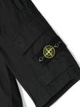 Stone Island Junior шорты с нашивкой-логотипом, черный - фото 3
