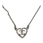 CHANEL Колье с кристаллами Unisex Silver - фото 4