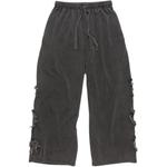 Потертые спортивные брюки на шнурке Acne Studios, черный - фото