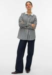 Блуза Vero Moda Button-down blouse, Dark Sapphire/Mottled Dark Blue - фото
