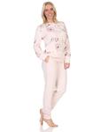 Пижама NORMANN Langarm Kuschel Interlock Langarm Florale Optik, розовый - фото 2