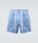 Плавки с узором пейсли Etro, Print On Pale Blue Base - фото 4