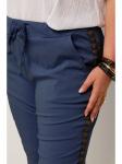 Тканевые брюки Curvy Lady, темно-синий - фото 4