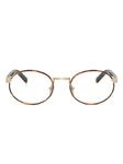 Prada Eyewear round-frame очки, коричневый - фото