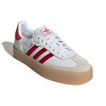 Adidas originals Samba Обувь для скейтбординга унисекс, White/Red - фото 3